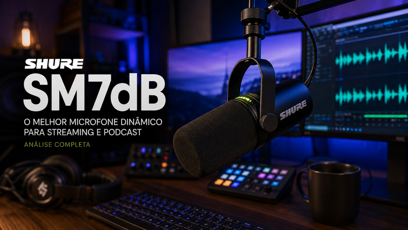 Shure SM7dB vale a pena em 2026? Review completo